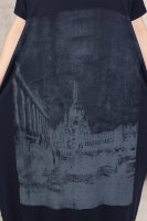 Платье DP 148-3BL Отделка - принт "кафедральный собор" и стразы.