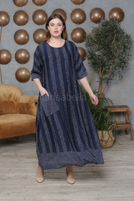 Комплект (платье с кулоном и сарафан) AZ 7451BL Сарафан - из штапеля (вискоза 100%).