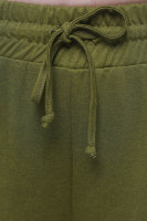 Брючный костюм DRK B4386GN Отделка - аппликация с натуральными пёрышками.