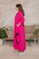 Платье-рубашка DRK B1253PU Платье выполнено из слегка жатой ткани, внизу стягивается кулиской, отделка - принт.