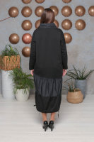 Платье DP 2803BK Отделка платья - аппликация из натурального меха. Отделочная ткань - тонкая плащёвка (вискоза 100%). 