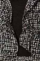 Комплект (платье и жилет) CD 4195BW Комплект выполнен из хлопковой жатой ткани с бархатным накатом, вставка - из органзы, лиф платья и рукава - из трикотажной ткани.