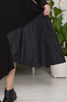 Платье DP 20004BK Мягкая трикотажная ткань двунитка, отделочная ткань - тафта, манжеты на рукавах и горловина платья - из трикотажной резинки. 