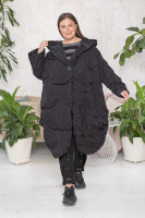 Пальто с капюшоном H-4 01626BK Пальто - из рельефной ткани (утеплитель - синтепон), подкладка - полиэстер 100%.
