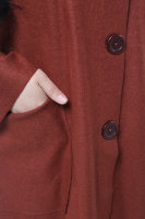 Пальто (френч) DP 3160-1BN валяная шерсть. без подкладки.